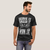 Shuttle Badminton _9 T-shirt (Voorkant volledig)