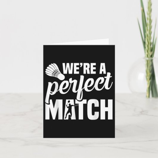 Shuttle Badminton Coach Perfect Badminton Speler Kaart (Voorkant)