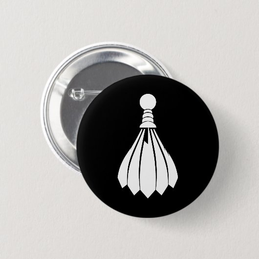 Shuttle Badminton Instructor Ronde Button 5,7 Cm (Voorkant /achterkant)