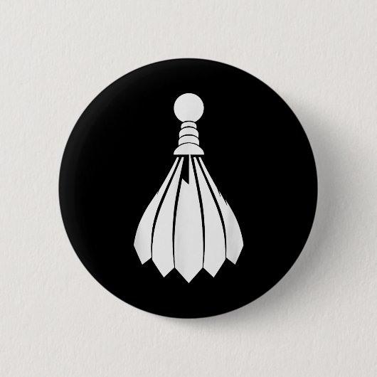 Shuttle Badminton Instructor  Ronde Button 5,7 Cm (Voorkant)