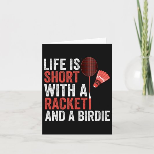 Shuttle Badminton Kaart (Voorkant)