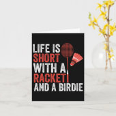 Shuttle Badminton Kaart (Gele Bloem)