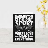 Shuttle Badminton Kaart (Gele Bloem)