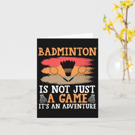 Shuttle Badminton Kaart (Gele Bloem)