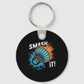 Shuttle Badminton Match Sleutelhanger (Voorkant)