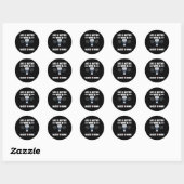 Shuttle Badminton Player 5 Ronde Sticker (Vel)