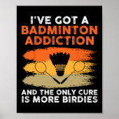 Shuttle Badminton Player 7 Poster (Voorkant)