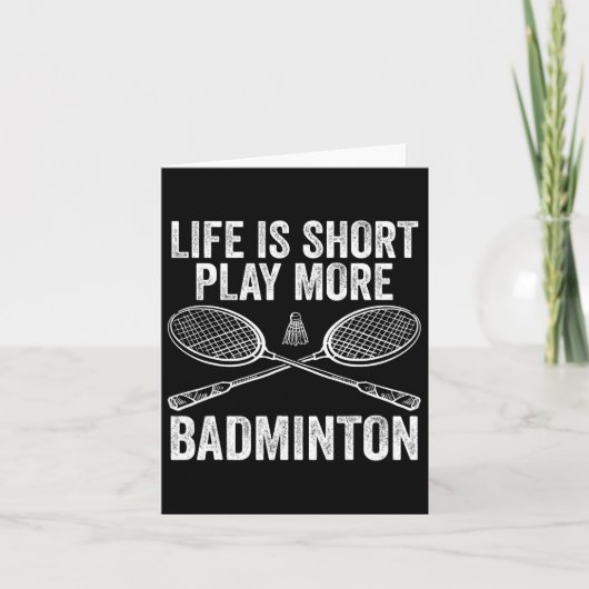 Shuttle Badminton Player 8 Kaart (Voorkant)