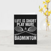 Shuttle Badminton Player 8 Kaart (Gele Bloem)