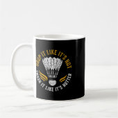 Shuttle Badminton Player Koffiemok (Links)