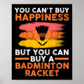 Shuttle Badminton Player Poster (Voorkant)