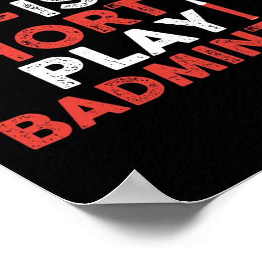 Shuttle Badminton Player Poster (Hoek)