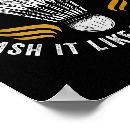 Shuttle Badminton Player Poster (Hoek)