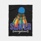Shuttle Badminton Player Quote Fleece Deken (Voorkant)