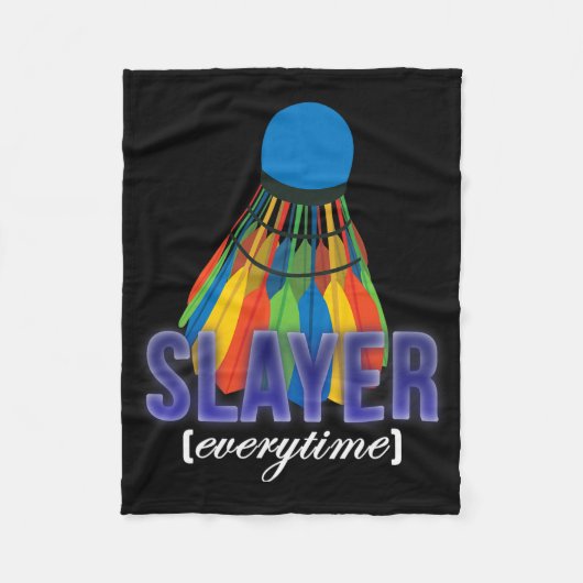 Shuttle Badminton Player Quote Fleece Deken (Voorkant)