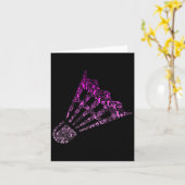 Shuttle Badminton Player Shirt Vrouwen Badminton Kaart (Gele Bloem)