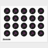 Shuttle Badminton Player Shirt Vrouwen Badminton Ronde Sticker (Vel)