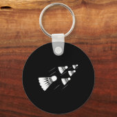 Shuttle Badminton Player Sleutelhanger (Voorkant)