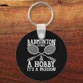 Shuttle Badminton Player Sleutelhanger (Voorkant)