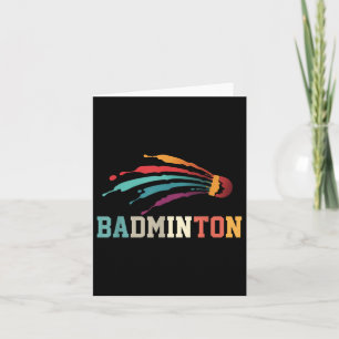 Shuttle Badminton Player Sport Racket Coach Team Kaart