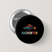 Shuttle Badminton Player Sport Racket Coach Team Ronde Button 5,7 Cm (Voorkant /achterkant)