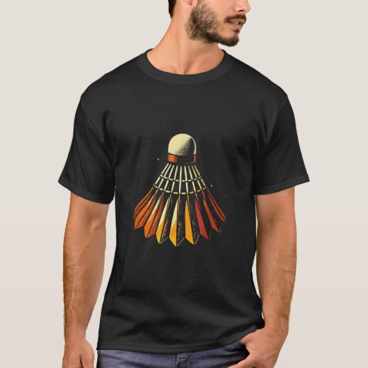 Shuttle Badminton Player T-shirt (Voorkant)