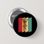 Shuttle Badminton Player Team Court - het zit in m Ronde Button 5,7 Cm (Voorkant /achterkant)