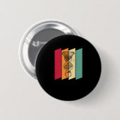 Shuttle Badminton Player Team Court - het zit in m Ronde Button 5,7 Cm (Voorkant /achterkant)