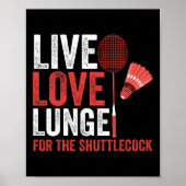 Shuttle Badminton Poster (Voorkant)