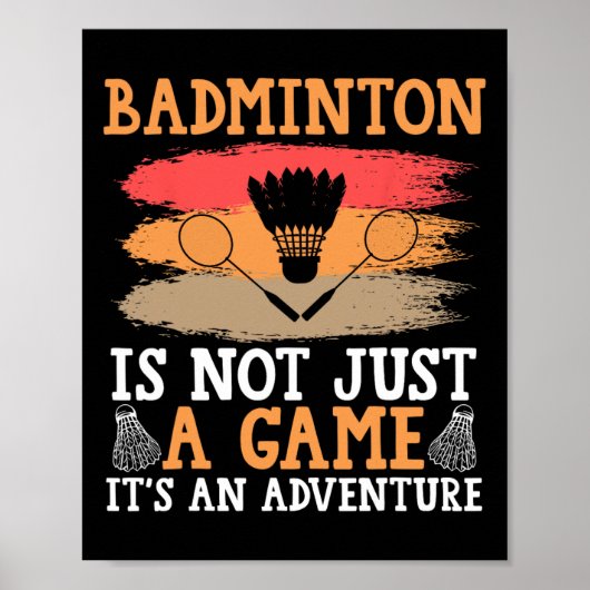 Shuttle Badminton Poster (Voorkant)