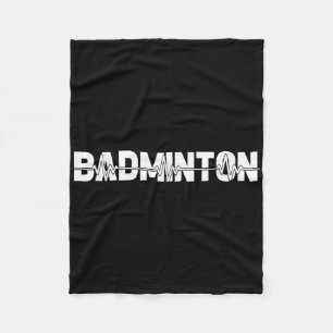 Shuttle Badminton - Racket Court Speler Ekg Hart Fleece Deken