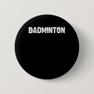 Shuttle Badminton - Racquet Court Player Ekg Heart Ronde Button 5,7 Cm