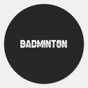 Shuttle Badminton - Racquet Veld Speler Ekg Hart Ronde Sticker