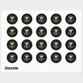 Shuttle Badminton Ronde Sticker (Vel)