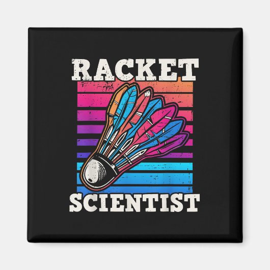 Shuttle Badminton Scientist Magneet (Voorkant)