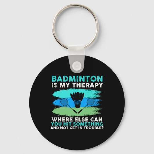 Shuttle Badminton Sleutelhanger (Voorkant)