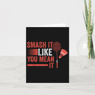 Shuttle Badminton Speler  Kaart