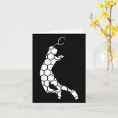 Shuttle Badminton Squash Badmintonspeler Kaart (Gele Bloem)