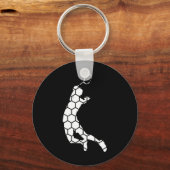 Shuttle Badminton Squash Badmintonspeler Sleutelhanger (Voorkant)