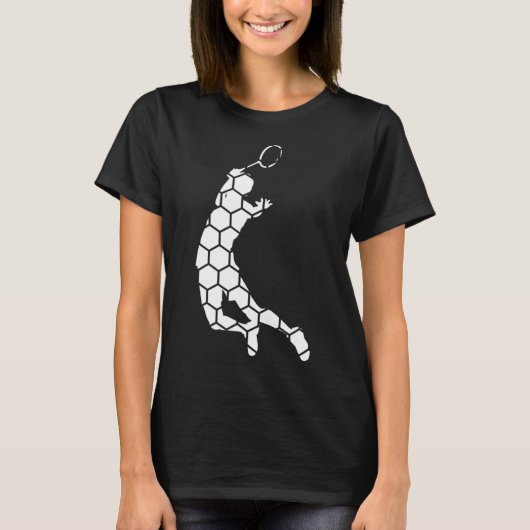 Shuttle Badminton Squash Badmintonspeler T-shirt (Voorkant)