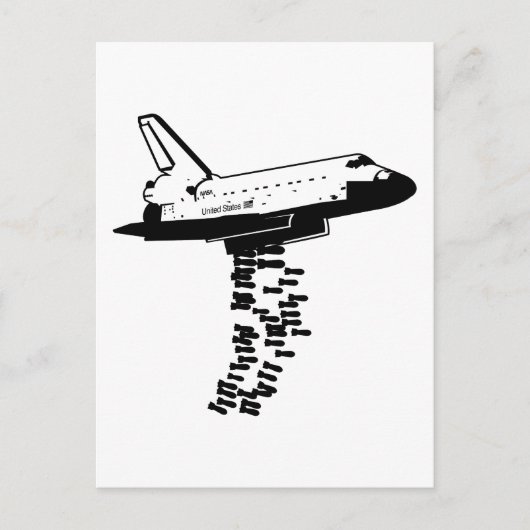 Shuttle Bomber Briefkaart (Voorkant)