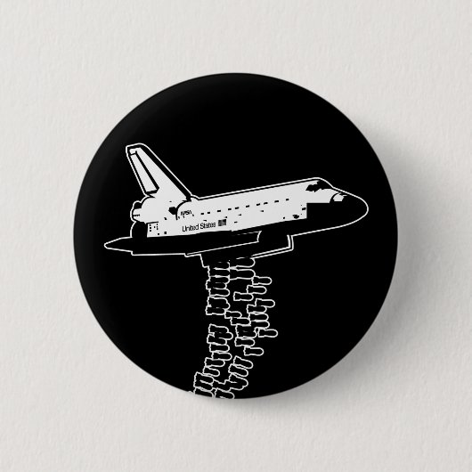 Shuttle Bomber Ronde Button 5,7 Cm (Voorkant)