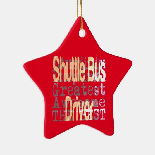 Shuttle Bus Driver Extraordinaire Keramisch Ornament (Rechts)