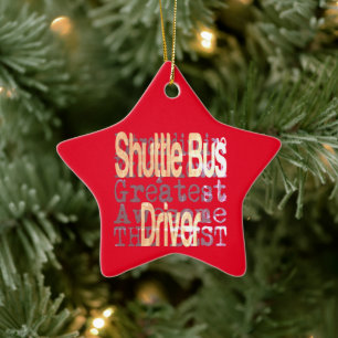 Shuttle Bus Driver Extraordinaire Keramisch Ornament
