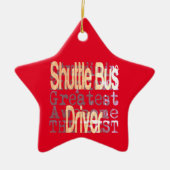 Shuttle Bus Driver Extraordinaire Keramisch Ornament (Voorkant)