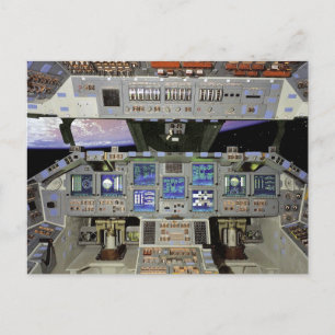 Shuttle cockpit briefkaart