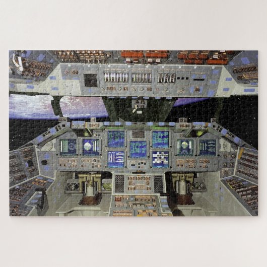 Shuttle cockpit legpuzzel (Horizontaal)
