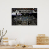 shuttle cockpit poster (Keuken)