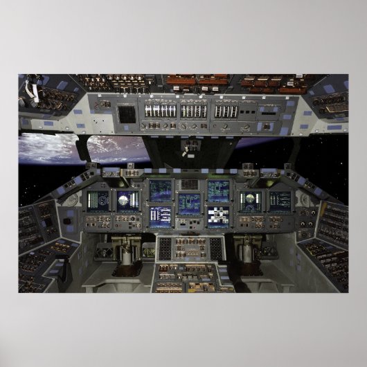 shuttle cockpit poster (Voorkant)