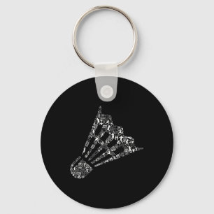 Shuttle Collage Badminton Player Shirt _ Badminton Sleutelhanger